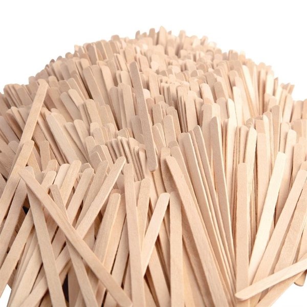 Roerstaafjes | Composteerbaar Berkenhout | 1000 Stuks | 140mm