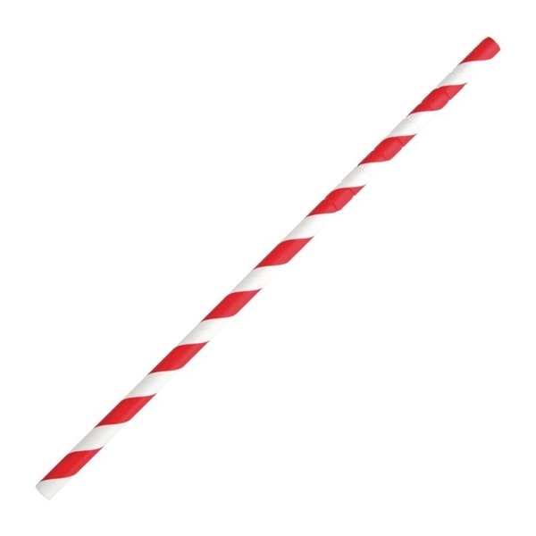 Rietjes | Rood | Buigbaar | Composteerbaar Papier | 250 Stuks | Ø6x210mm