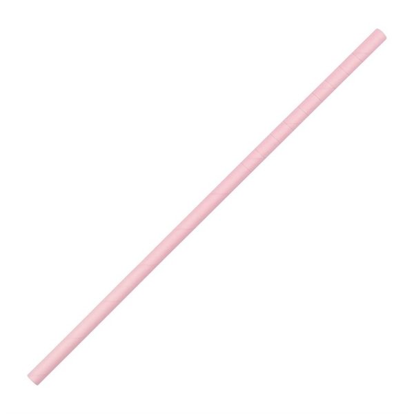 Rietjes | Roze | Buigbaar | Composteerbaar Papier | 250 Stuks | Ø6x210mm
