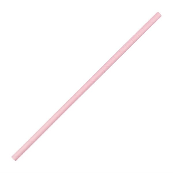 Rietjes | Roze | Buigbaar | Composteerbaar Papier | 250 Stuks | Ø6x210mm