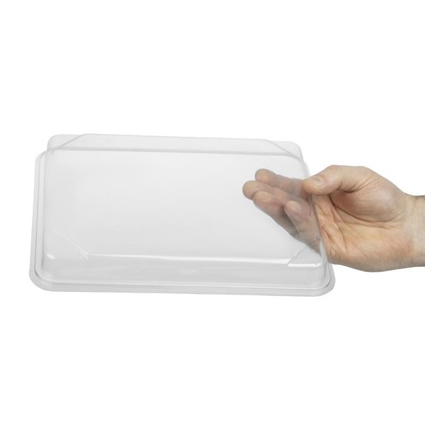 Deksels | Bentodozen GAS-FB291 | Gerecycled PET | 90 stuks | 263x201x30mm