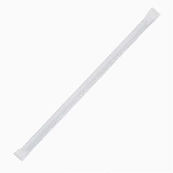 Rietjes | Individueel Verpakt | Zwart | Composteerbaar Papier | 250 Stuks | Ø6x210mm
