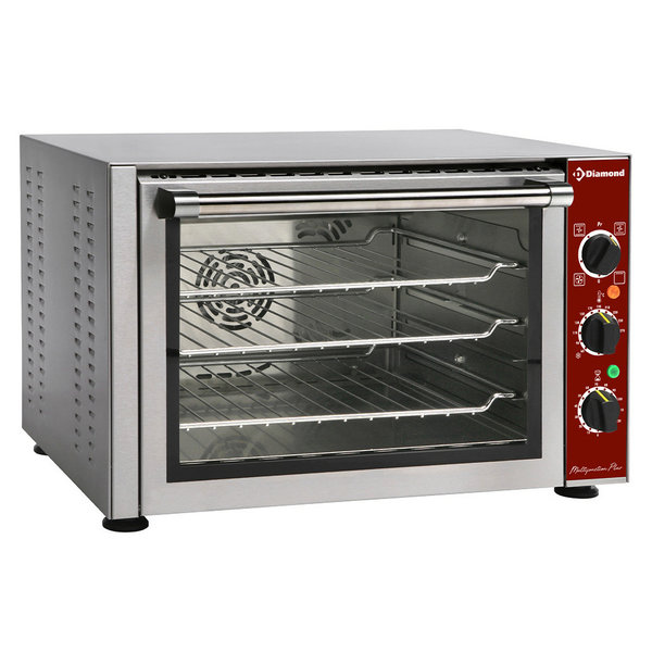 Heteluchtoven | 3 Niveaus (410x310) | Elektrisch | 30°C/270°C | 2.4kW (230V) | Grillfunctie | 555x550x355(h)mm