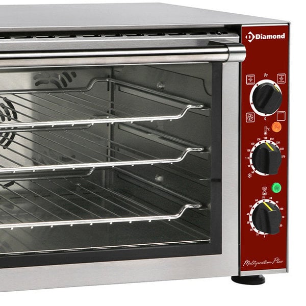 Heteluchtoven | 3 Niveaus (410x310) | Elektrisch | 30°C/270°C | 2.4kW (230V) | Grillfunctie | 555x550x355(h)mm