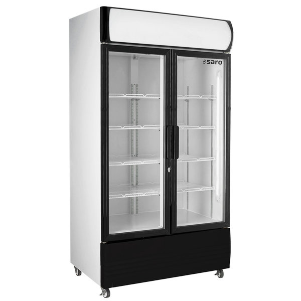 Koelkast | 568L | Zwart/Wit | +1°C/+10°C | Geventileerd | Draaideuren | Wielen (Geremd) | 880x610x1973(h)mm