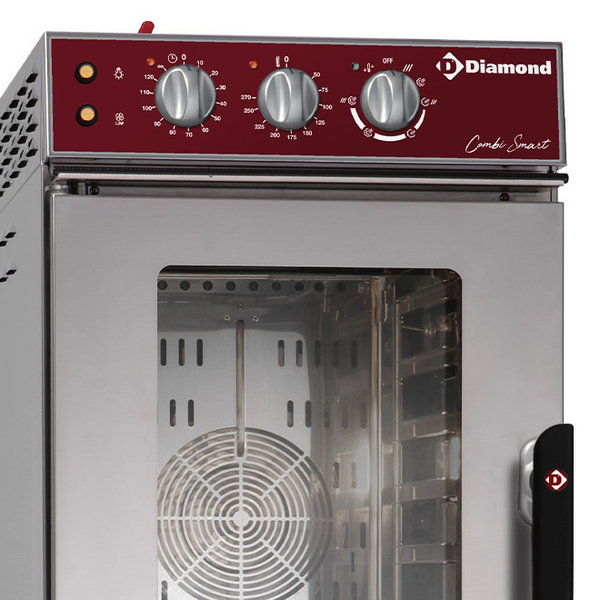 Hetelucht-/Stoomoven | CombiSmart | 7 Niveaus (GN) | Elektrisch | 50°C/270°C | 8.8kW (400V) | Bevochtiging (Automatisch) | 523x846x877(h)mm