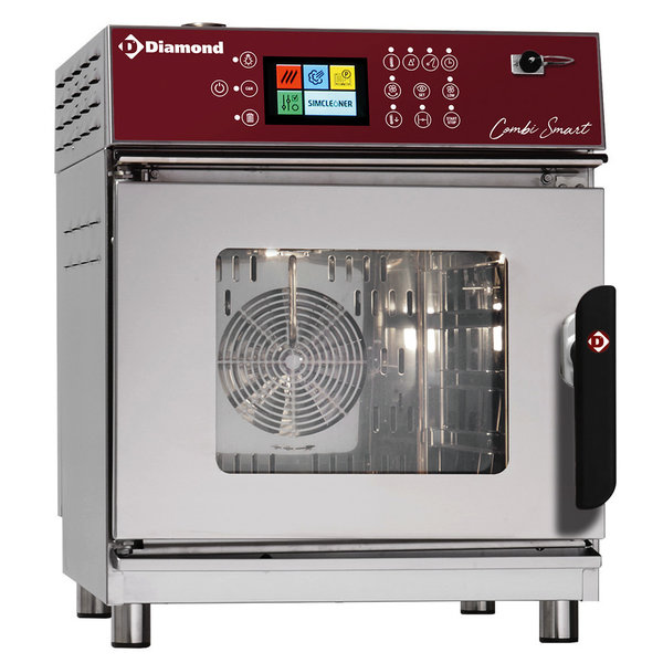 Hetelucht-/Stoomoven | CombiSmart | 4 Niveaus (2/3 GN) | Elektrisch | 20°C/270°C | 3kW (230V) | Bevochtiging (Automatisch) | Zelfreiniging | Touchscreen | 523x666x667(h)mm