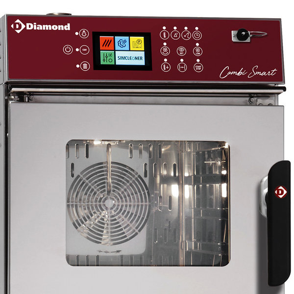 Hetelucht-/Stoomoven | CombiSmart | 4 Niveaus (2/3 GN) | Elektrisch | 20°C/270°C | 3kW (230V) | Bevochtiging (Automatisch) | Zelfreiniging | Touchscreen | 523x666x667(h)mm