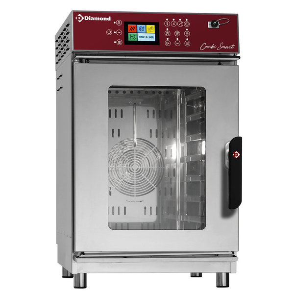 Hetelucht-/Stoomoven | CombiSmart | 7 Niveaus (1/1 GN) | Elektrisch | 20°C/270°C | 8.8kW (400V) | Bevochtiging (Automatisch) | Zelfreiniging | Touchscreen | 523x846x877(h)mm