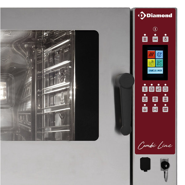Hetelucht-/Stoomoven | CombiLine | 5 Niveaus (GN) | Elektrisch | 20°C/270°C | 6kW (400V) | Bevochtiging (Automatisch) | Zelfreiniging | Touchscreen | 710x770x600(h)mm