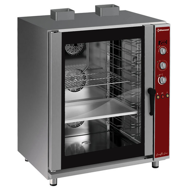 Heteluchtoven | ConvoBis | 10 Niveaus (EN/GN) | Gas | 50°C/270°C | 0.6kW (230V) | Bevochtiging (Automatisch) | 920x810x1140(h)mm