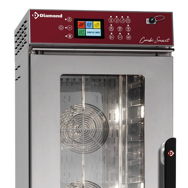 Hetelucht-/Stoomoven | CombiSmart | 11 Niveaus (GN) | Elektrisch | 20°C/270°C | 15kW (400V) | Bevochtiging (Automatisch) | Zelfreiniging | Touchscreen | 523x846x1145(h)mm