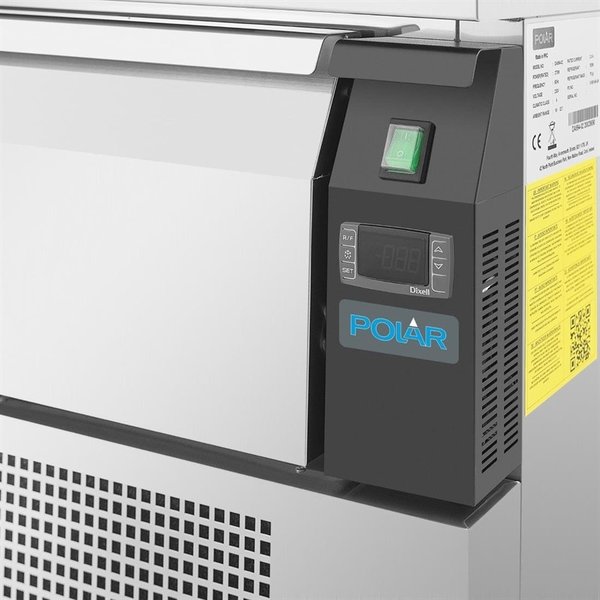 Koelwerkbank | U-Serie | 78L | 1 Lade (2x1/1 GN) | +17°C/-20°C | 0.24kW | 905x700x605mm