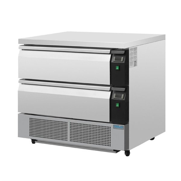 Koelwerkbank | U-Serie | 176L | 2 Lades (4x1/1 GN) | +17°C/-20°C | 0.46kW | 905x700x605mm