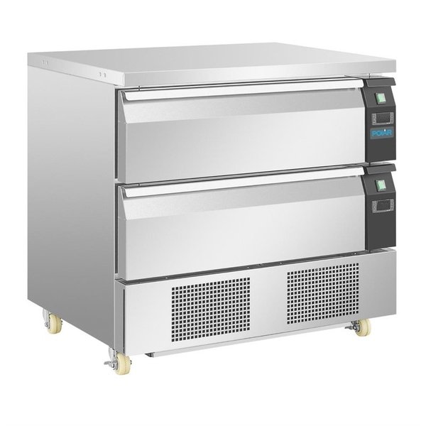 Koelwerkbank | U-Serie | 176L | 2 Lades (4x1/1 GN) | +17°C/-20°C | 0.46kW | 905x700x605mm