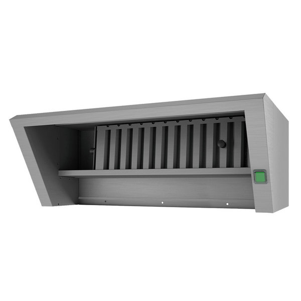 Afzuigkap | Diamond Hetelucht-/Stoomovens | RVS | Met Motor (200m³/u.) | 150W (230V) | 750x540x280(h)mm
