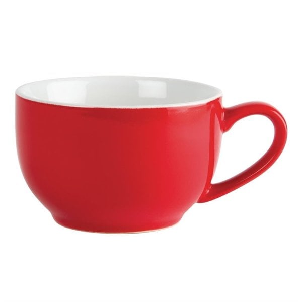 Koffiekopjes | Steengoed | Rood | 230ml | 12 Stuks