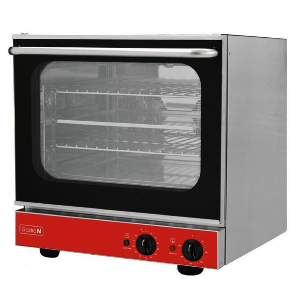 Heteluchtoven | 4 Niveaus (2/3 GN) | Elektrisch | 50°C/300°C | 2.8kW (230V) | 557x585x568(h)mm