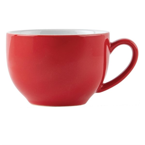 Cappuccinokopjes | CAFÉ | Keramiek | Rood | 34cl | 12 Stuks | 60(h)mm