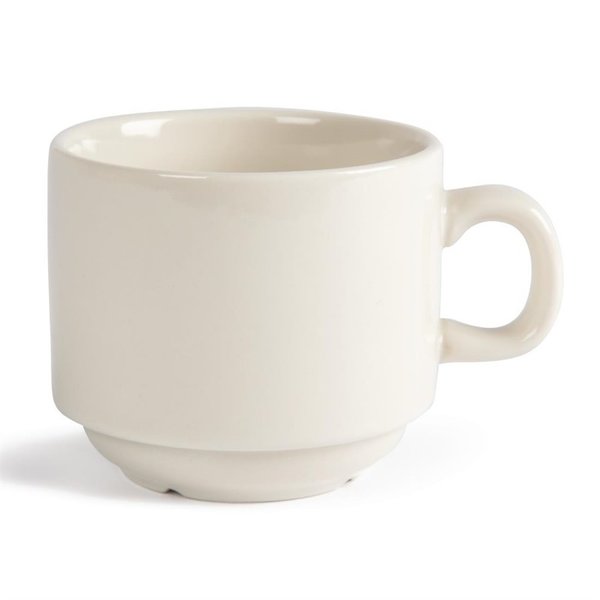 Koffiekopjes | Porselein | Zacht Ivoren | 200ml | 12 Stuks