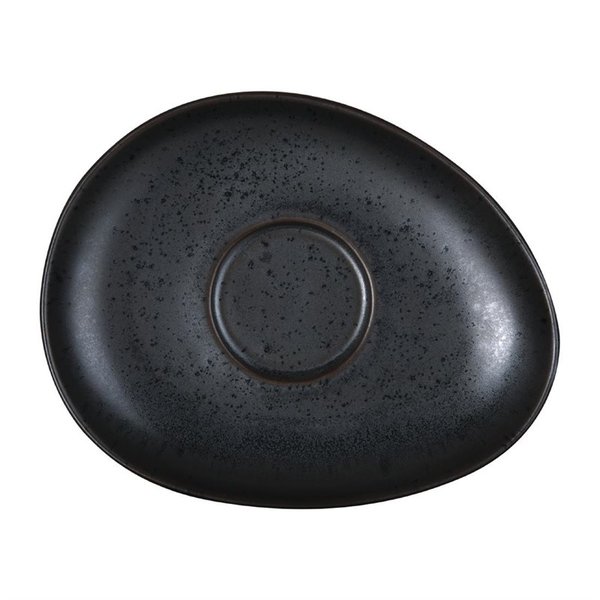 Schotels | FUSION | Porselein | Zwart | 6 Stuks | 160x128mm
