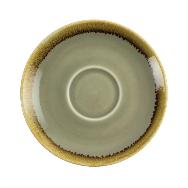 Schotels | KILN | Porselein | Mosgroen | 6 Stuks | Ø140mm