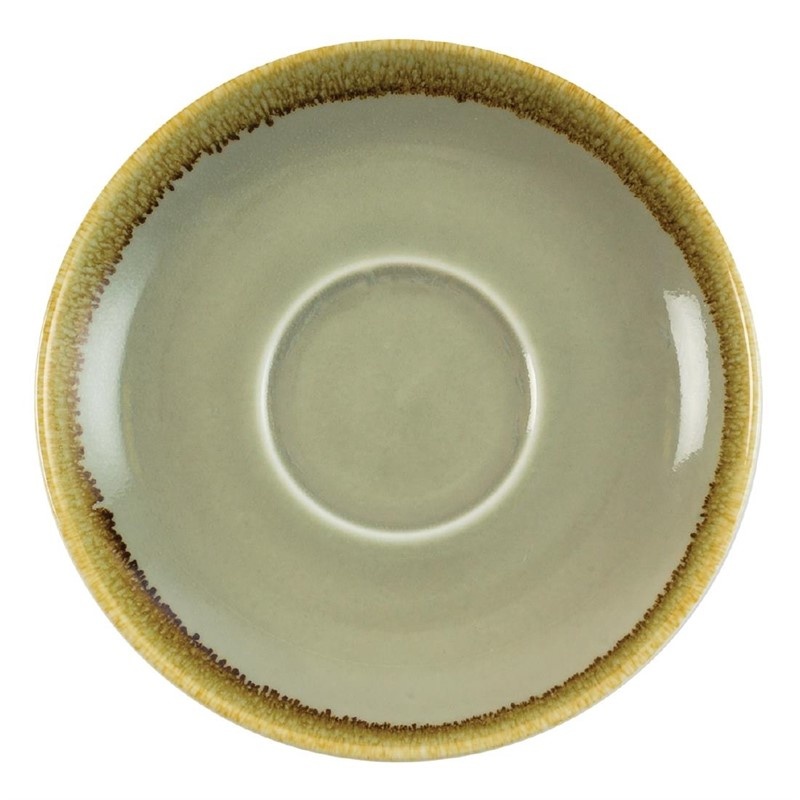 Schotels | KILN | Porselein | Mosgroen | 6 Stuks | Ø160mm