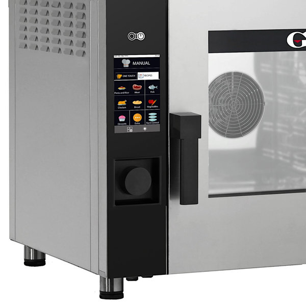 Hetelucht-/Stoomoven | EASYair | 5 Niveaus (EN/GN) | Gas | 50°C/280°C | 9.5kW/0.3kW (230V) | Bevochtiging (Automatisch) | Touchscreen | 870x790x720(h)mm