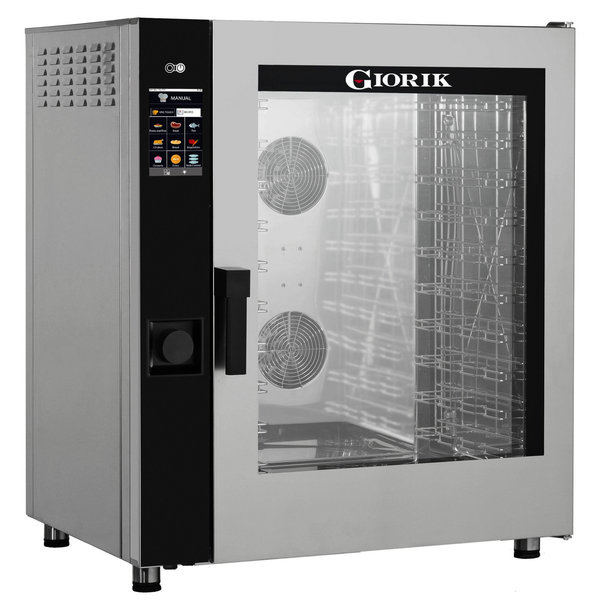 Hetelucht-/Stoomoven | EASYair | 10 Niveaus (EN/GN) | Gas | 50°C/280°C | 19kW/0.6kW (230V) | Bevochtiging (Automatisch) | Touchscreen | 870x770x1080(h)mm