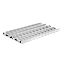 Mastro Stokbrood-Bakplaat | Siliconencoating | Geperforeerd | 4 Stokbroden | 1/1 GN 