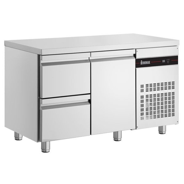 Koelwerkbank | 270L | 1 Deur (1/1 GN) + 2 Laden | 0°C/+10°C  | Geforceerd | 0.08kW | 1345x700x875/935(h)mm