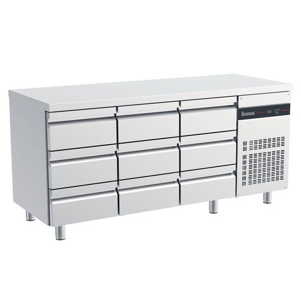 Koelwerkbank | 420L | 9 Laden (1/1 GN) | 0°C/+10°C  | Geforceerd | 0.09kW | 1790x700x875/935(h)mm