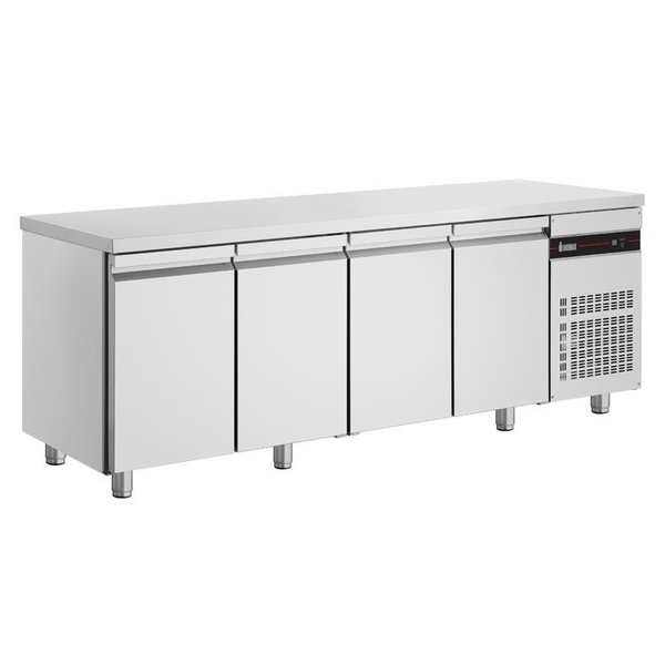Koelwerkbank | 571L | 4 Deuren (1/1 GN) | 0°C/+10°C  | Geforceerd | 0.11kW | 2240x700x875/935(h)mm