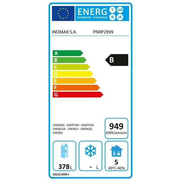 Koelwerkbank | 571L | 12 Laden (1/1 GN) | 0°C/+10°C  | Geforceerd | 0.11kW | 2240x700x875/935(h)mm