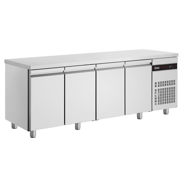 Koelwerkbank | 475L | 4 Deuren | 0°C/+10°C  | Geforceerd | 2240x600x875/935(h)mm