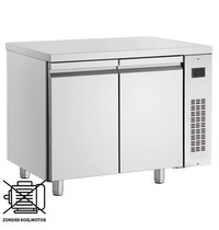 Inomak Koelwerkbank | 224L | 2 Deuren | 0°C/+10°C | Voor Externe Koelunit | 1345x600x875/935(h)mm