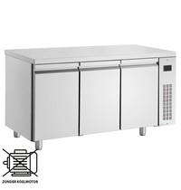 Inomak Koelwerkbank | 350L | 3 Deuren | 0°C/+10°C | Voor Externe Koelunit | 1545x600x875/935(h)mm