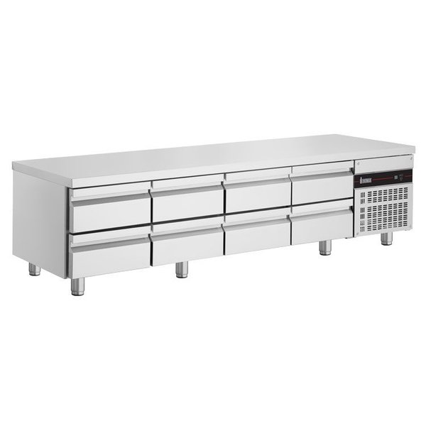 Koelwerkbank | 332L | 8 Laden (1/1 GN) | 0°C/+10°C  | Geforceerd | 0.1kW | 2240x700x645/705(h)mm
