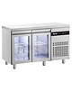 Inomak Koelwerkbank | 270L | 2 Glasdeuren (1/1 GN) | 0°C/+10°C  | Geforceerd | 1345x700x875/935(h)mm 