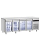 Inomak Koelwerkbank | 475L | 4 Glasdeuren | 0°C/+10°C  | Geforceerd | 2240x600x875/935(h)mm 