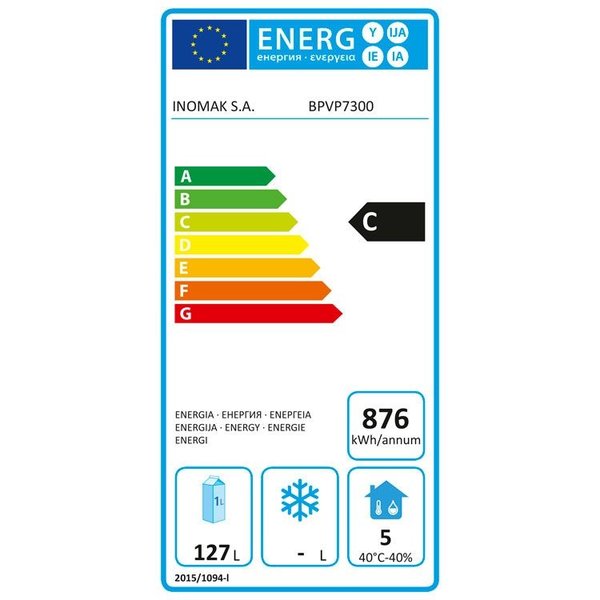 Koelwerkbank | 245L | 2 Deuren (1/1 GN) | 0°C/+10°C  | Geforceerd | 0.1kW | 1080x700x860/875(h)mm