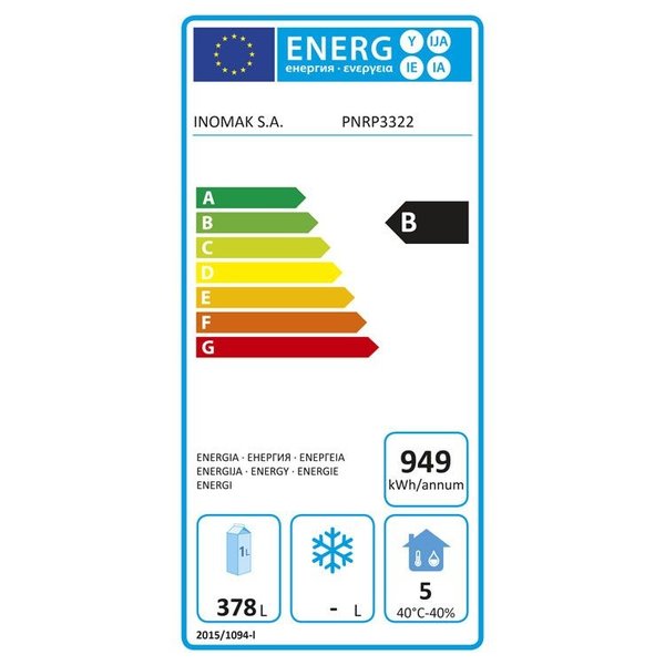 Koelwerkbank | 571L | 10 Laden (1/1 GN) | 0°C/+10°C  | Geforceerd | 0.11kW | 2240x700x875/935(h)mm