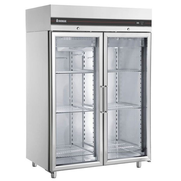 Koelkast | 1430L (2/1 GN) | RVS | -2°C/+8°C | Geforceerd | Klapdeuren | 1440x905x2100-2160(h)mm