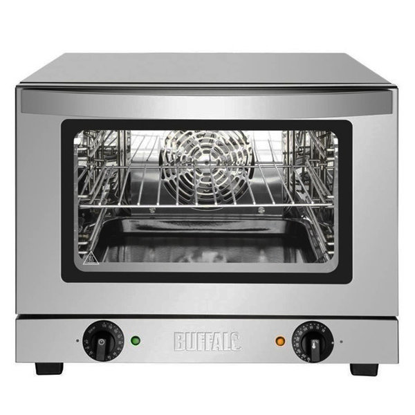 Heteluchtoven | 3 Niveaus (1/2 GN) | Elektrisch | 50°C/250°C | 2.1kW (230V) | 475x495x378(h)mm