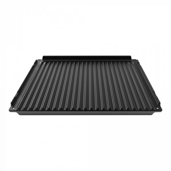 Bak-/Grillplaat | UNOX BakerLux SPEED.Pro | Aluminium (Antikleeflaag) | Dubbelzijdig (Gegroefd/Glad) | 460x330x27(h)mm