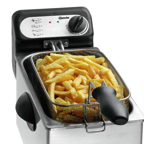 Friteuse | PETIT | Elektrisch | 3L | 130°C/190°C | 2kW (230V) | 210x530x240(h)mm