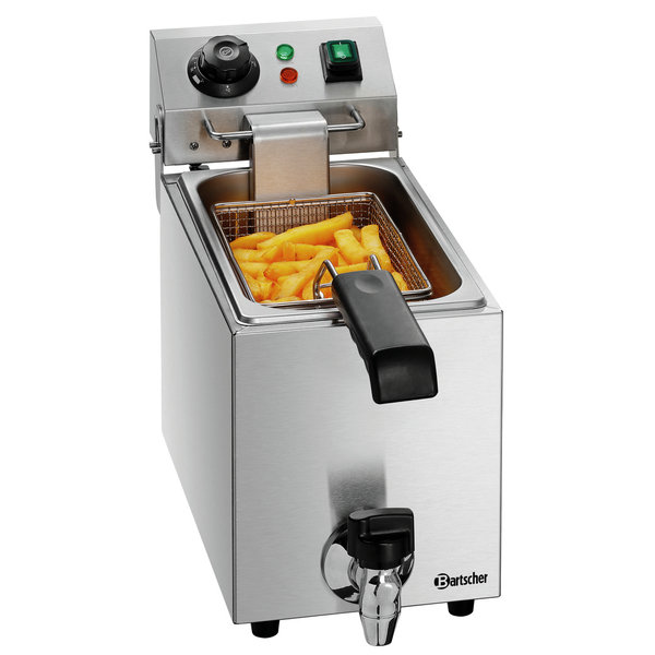 Friteuse | SNACK I PLUS | Elektrisch | 4L | 50°C/190°C | 2kW (230V) | Aftapkraan | 200x530x340(h)mm