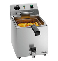 Bartscher Friteuse | SNACK III PLUS | Elektrisch | 9L | 50°C/190°C | 3.3kW (230V) | Aftapkraan | 300x530x385(h)mm 