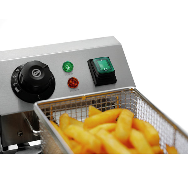 Friteuse | SNACK II PLUS | Elektrisch | 4+4L | 50°C/190°C | 4kW (2x 230V) | Aftapkranen | 400x530x340(h)mm