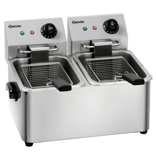 Friteuse | SNACK II | Elektrisch | 4+4L | 50°C/190°C | 4kW (2x 230V) | 445x525x310(h)mm